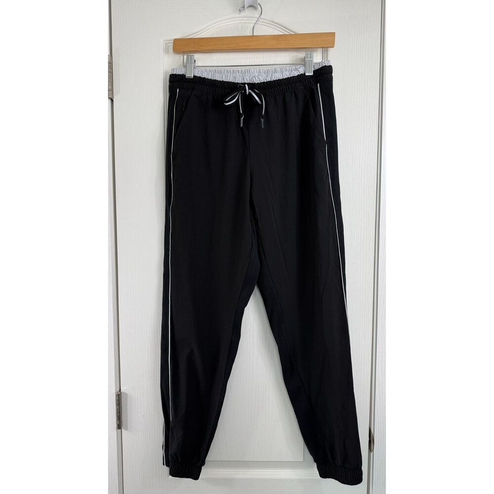 Athleta Women's Brooklyn Jogger Pants Black White Size 6